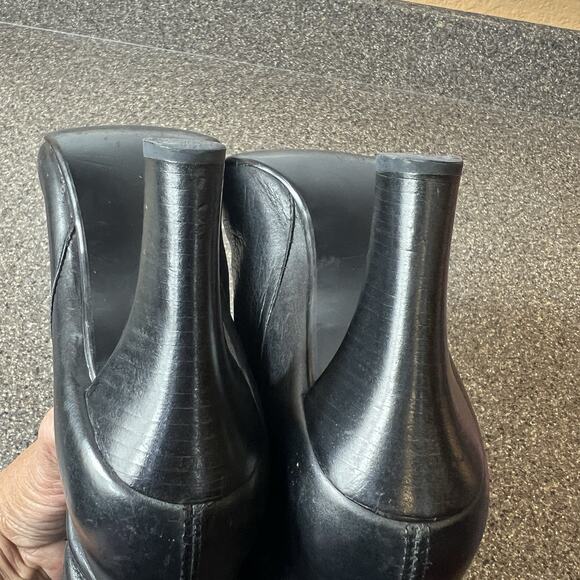 Steve Madden Knee High Boots Womens Sz 8.5M Black Leather High Heel Dress/Casual - Picture 5 of 9